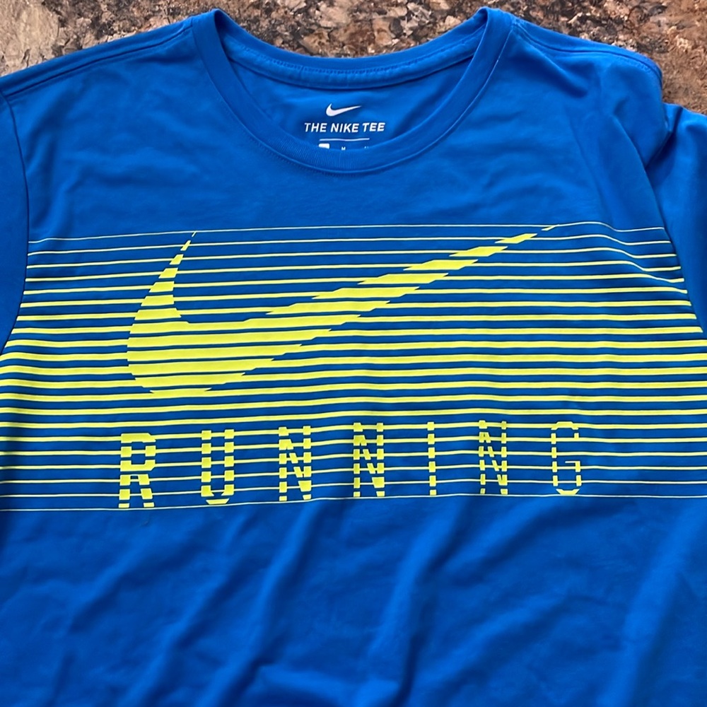 NWT Men’s Bright Blue Dri Fit Running Tee, Sz M